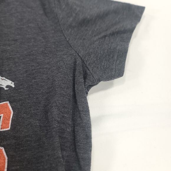 NFL Team Apparel Denver Broncos Casual Short Graphic Shirt Womens Size S Gray - Picture 4 of 9